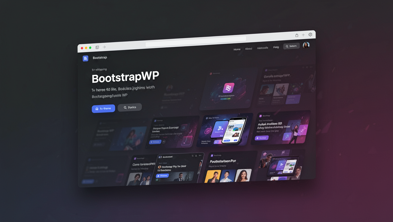 Preview of BootstrapWP