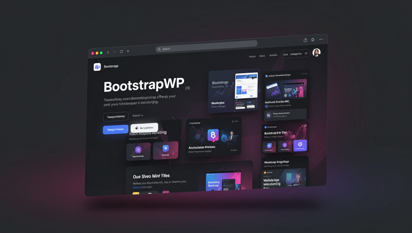 Preview of BootstrapWP