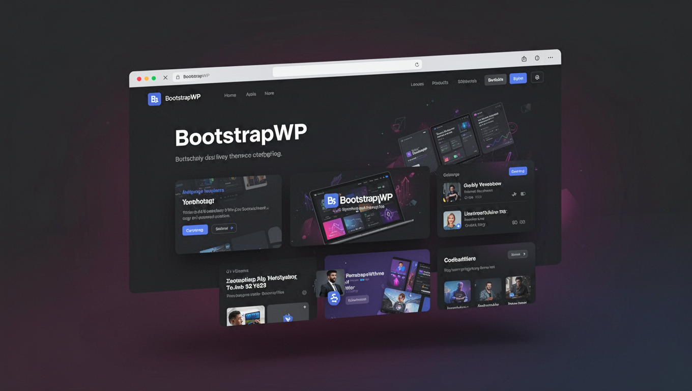 Preview of BootstrapWP