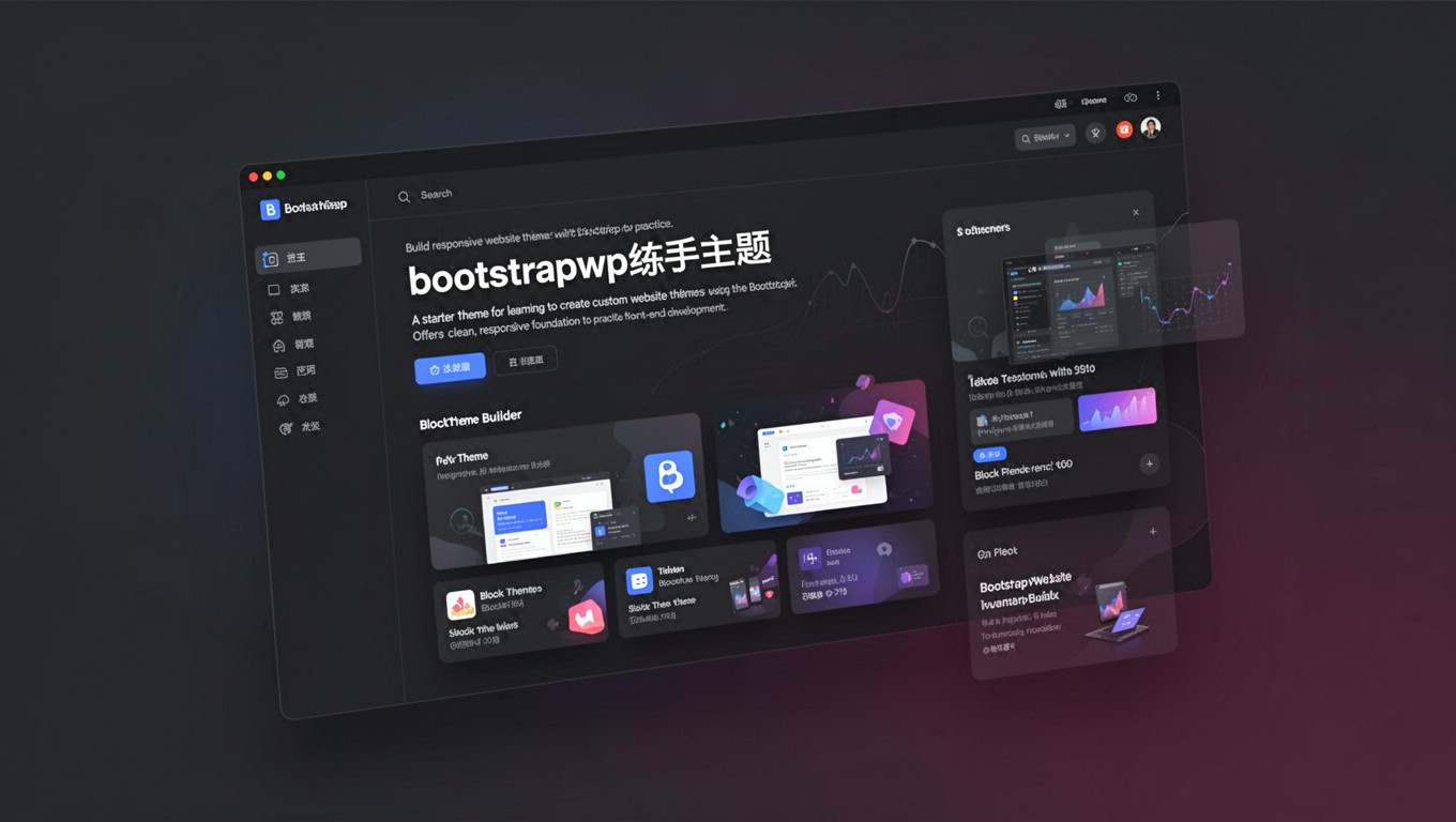 Preview of bootstrapwp练手主题