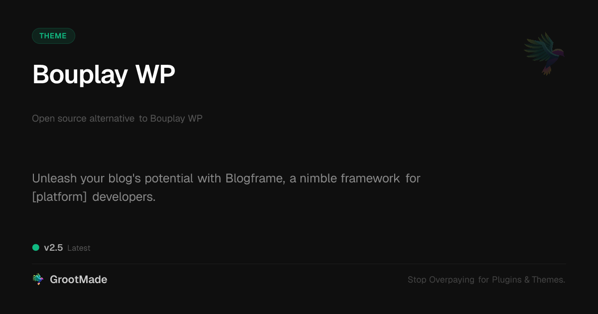 Preview of Bouplay WP