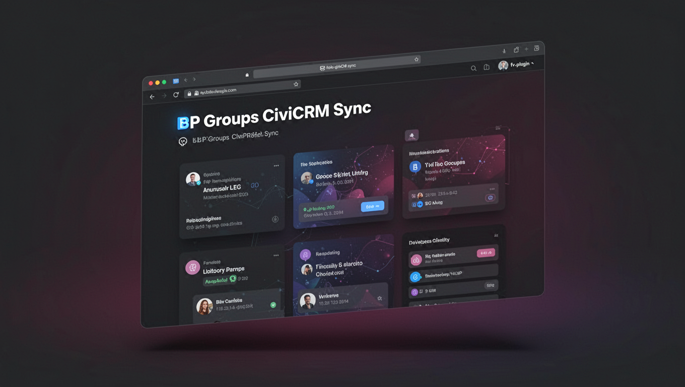 Preview of BP Groups CiviCRM Sync