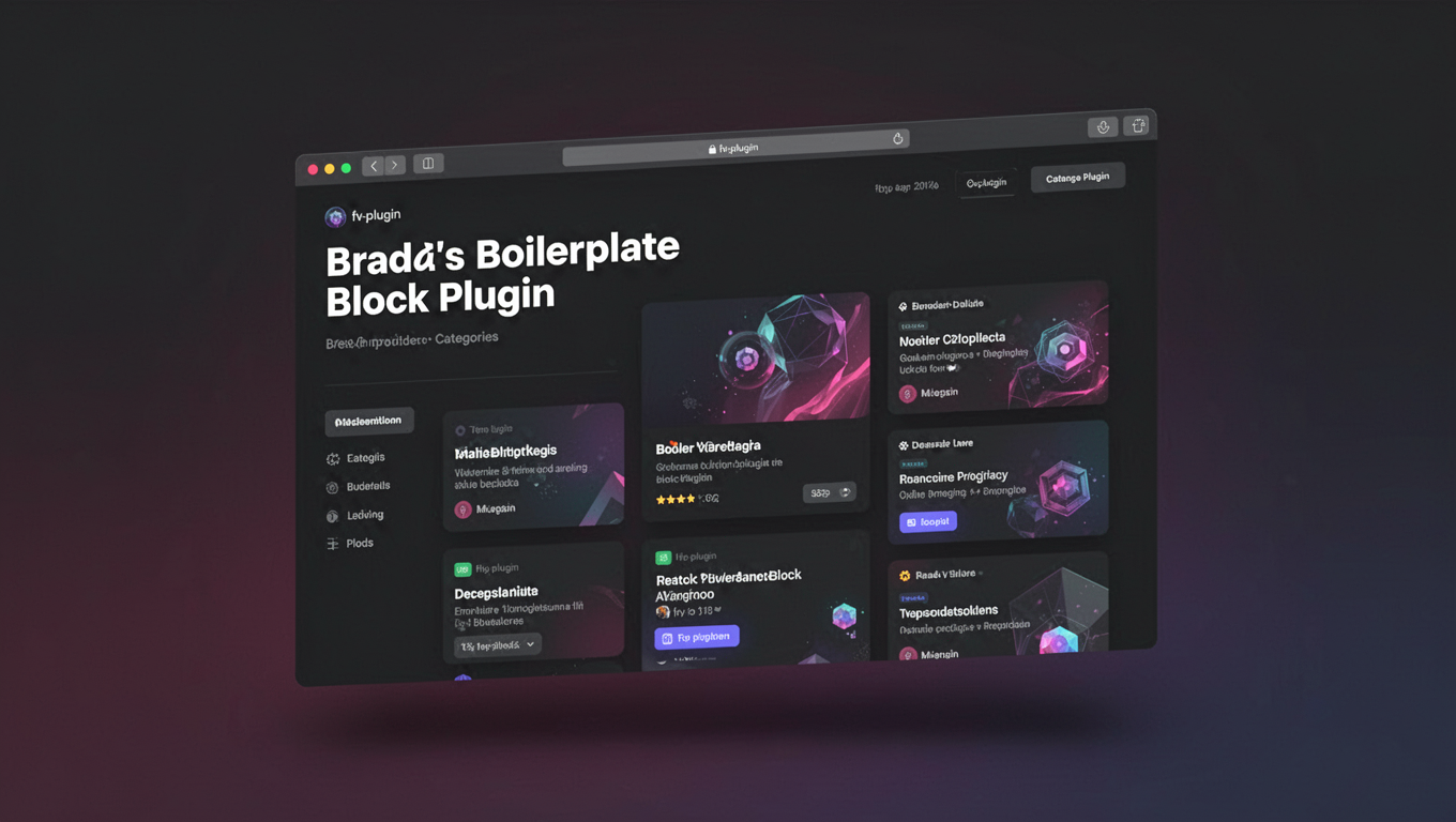 Preview of Brad&rsquo;s Boilerplate Block Plugin