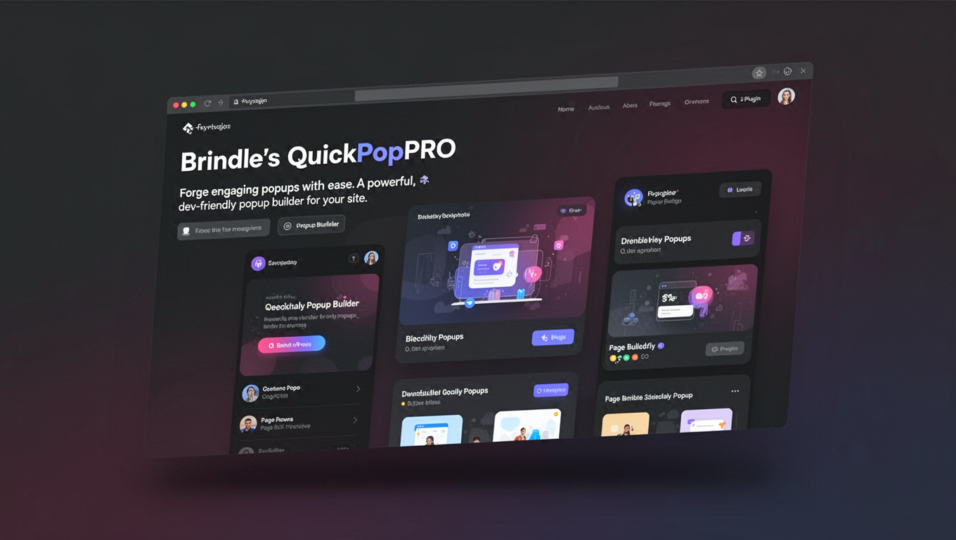 Preview of Brindle's QuickPopPRO