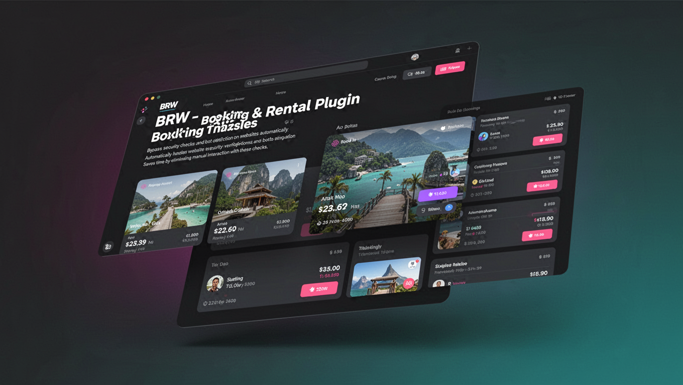 Preview of BRW - Booking & Rental Plugin