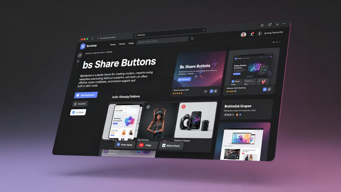 Preview of bs Share Buttons