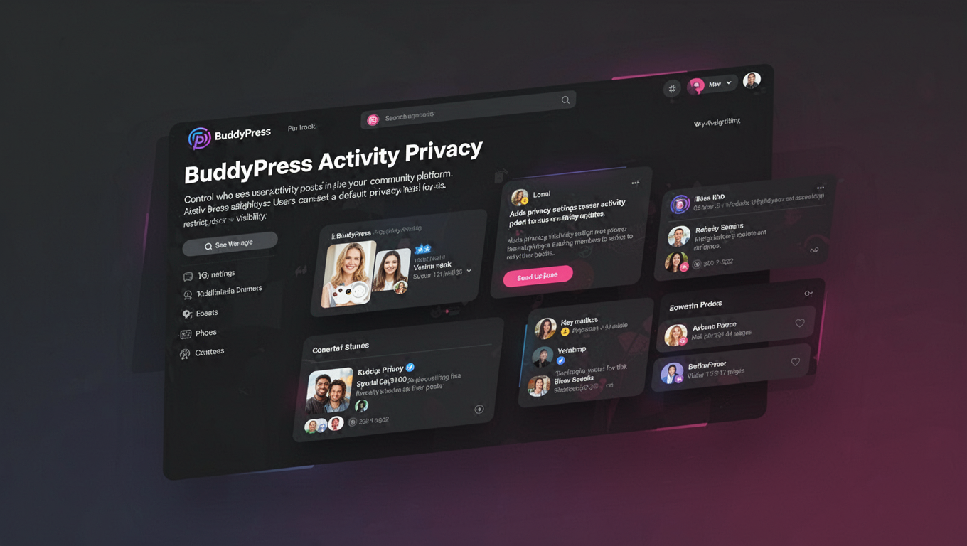 Preview of BuddyPress Activity Privacy