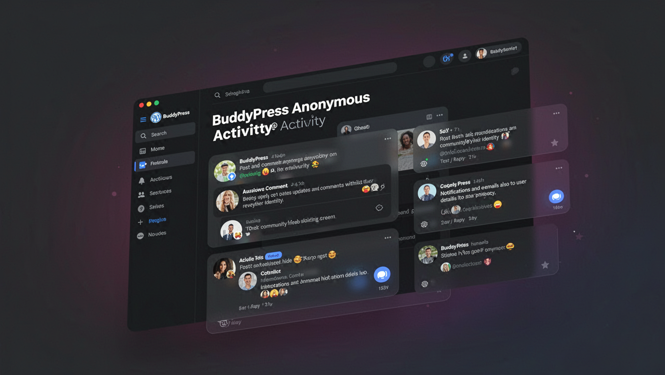 Preview of BuddyPress Anonymous Activity