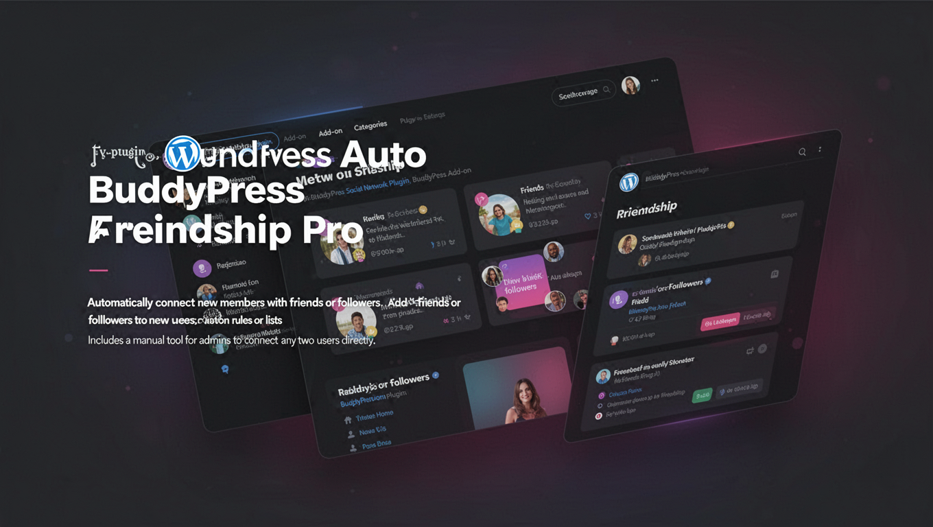 Preview of BuddyPress Auto Friendship Pro