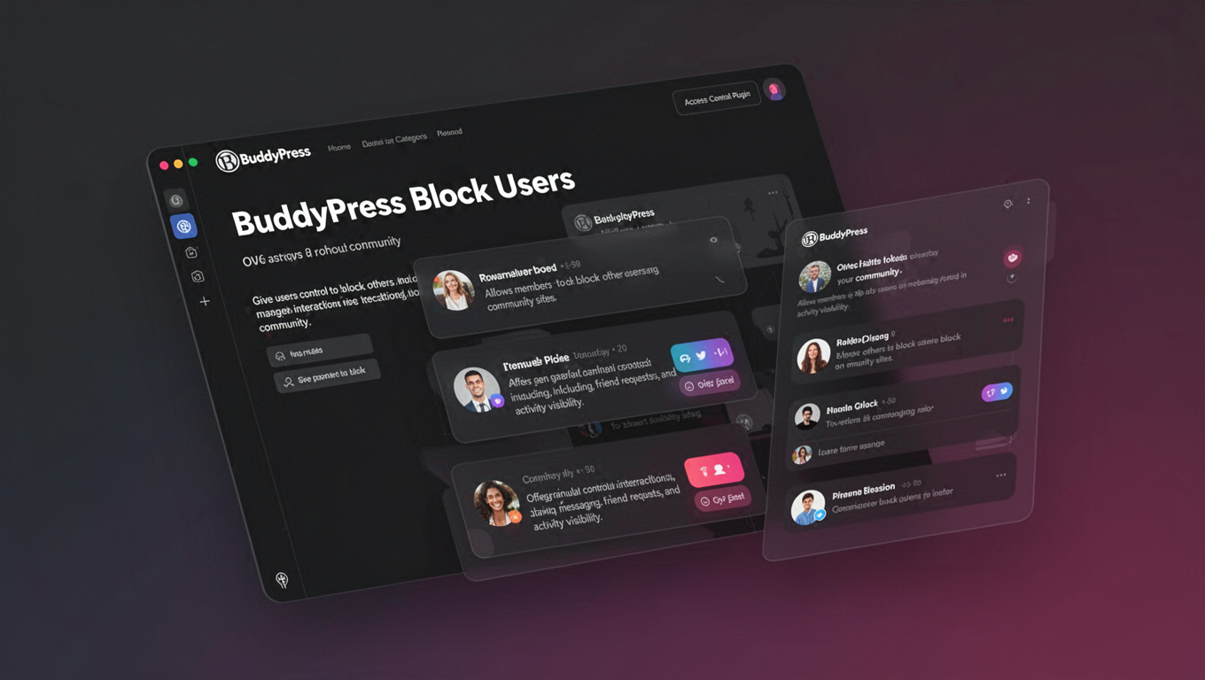 Preview of BuddyPress Block Users