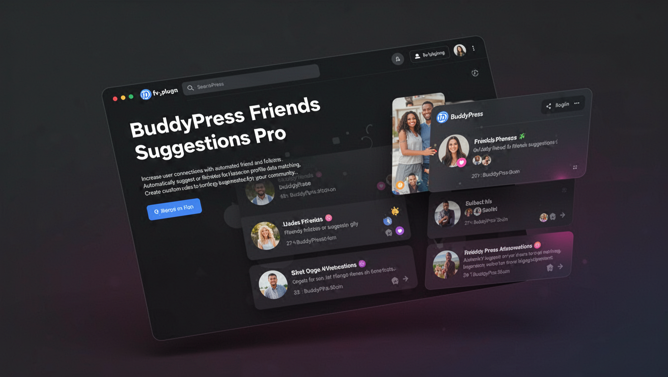 Preview of BuddyPress Friends Suggestions Pro