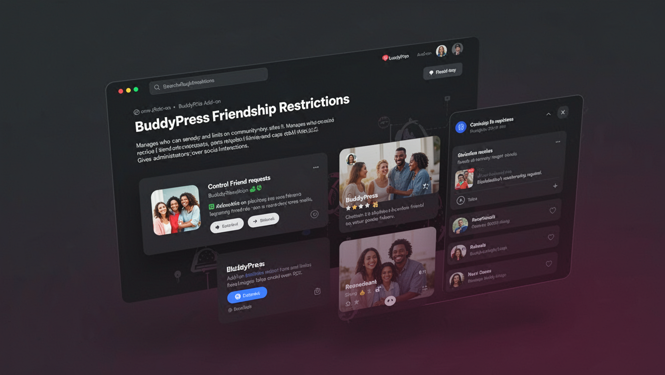 Preview of BuddyPress Friendship Restrictions