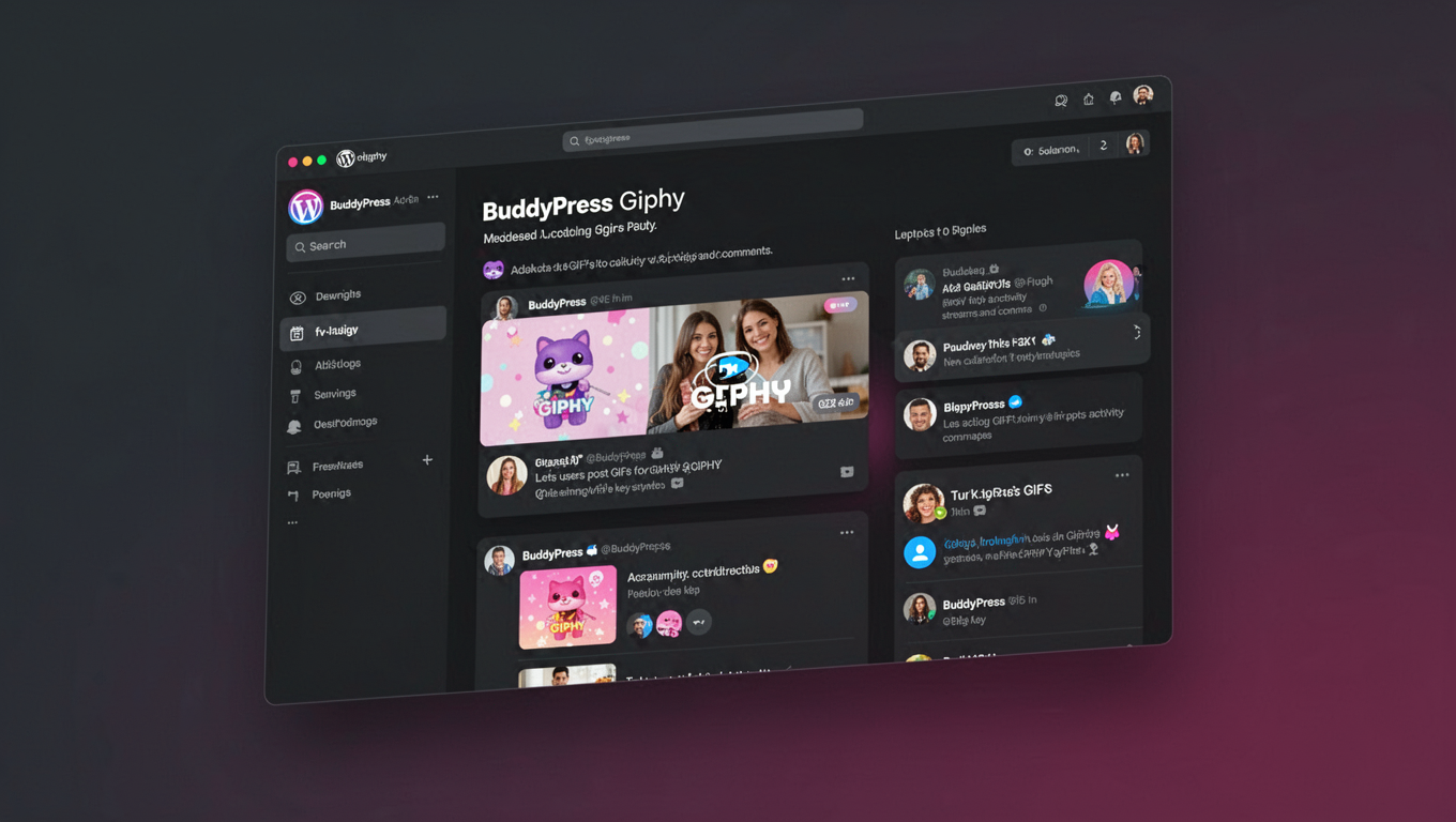Preview of BuddyPress Giphy