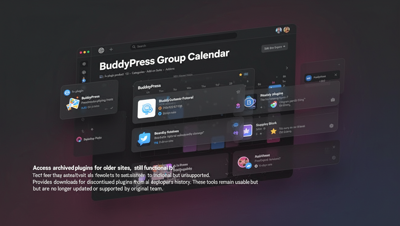 Preview of BuddyPress Group Calendar