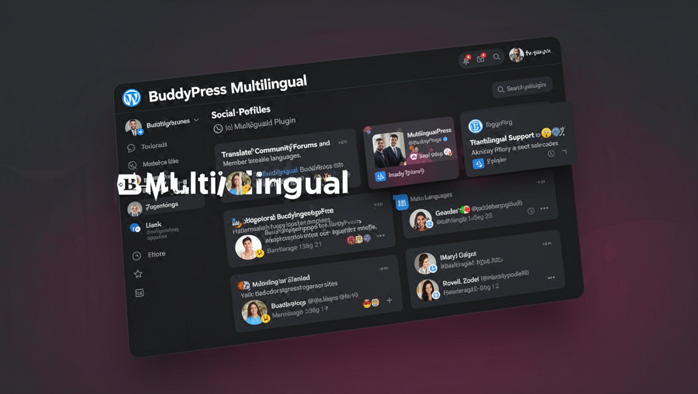 Preview of BuddyPress Multilingual