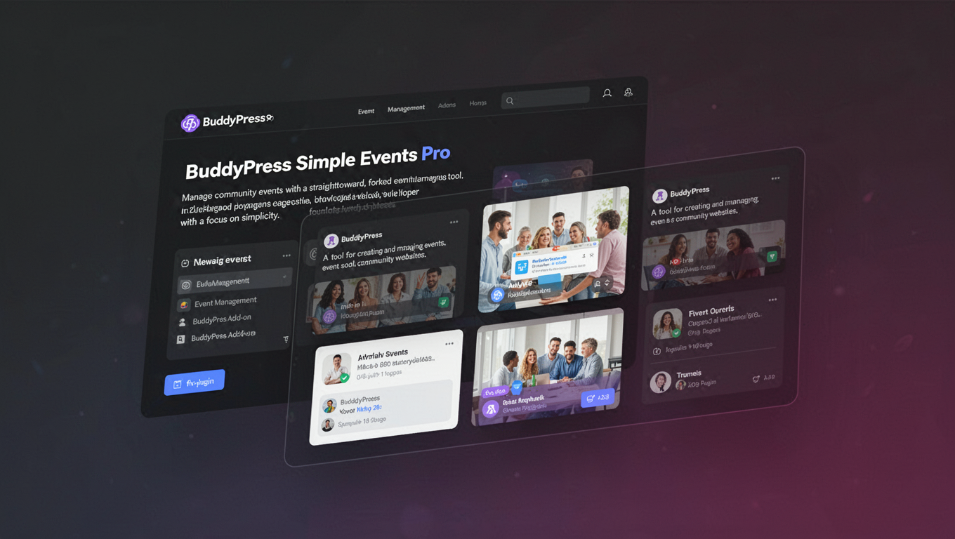 Preview of BuddyPress Simple Events Pro