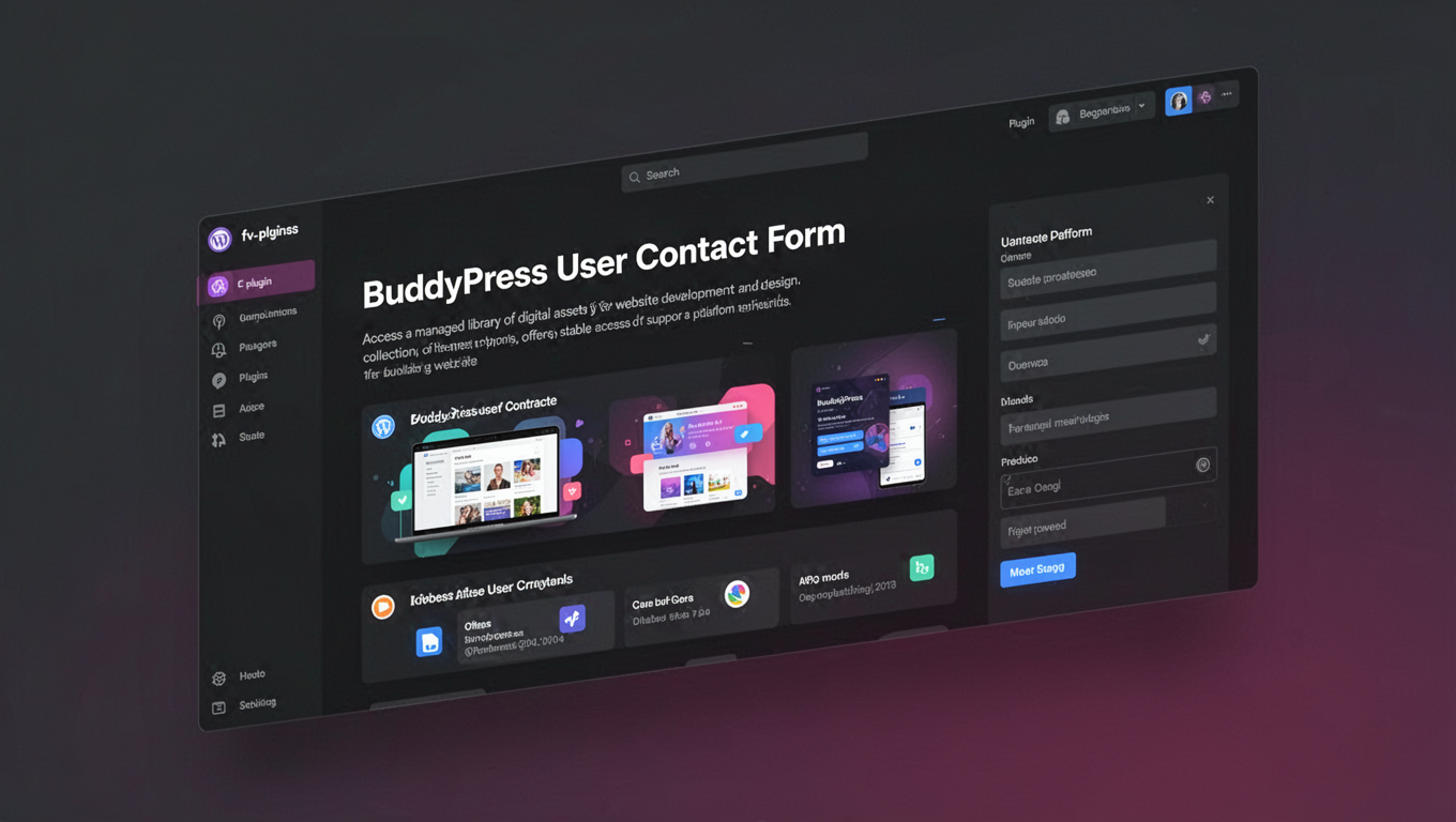 Preview of BuddyPress User Contact Form