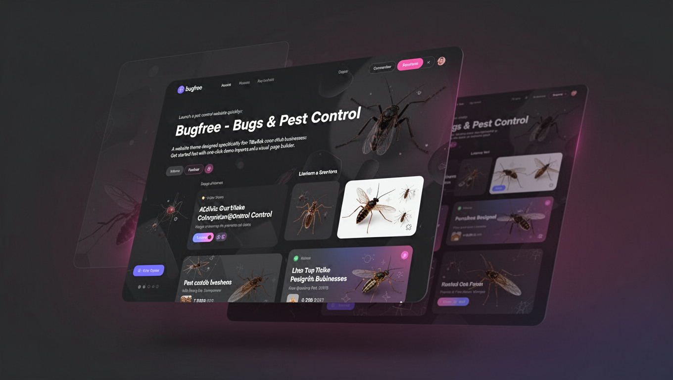 Preview of Bugfree - Bugs & Pest Control WP Theme