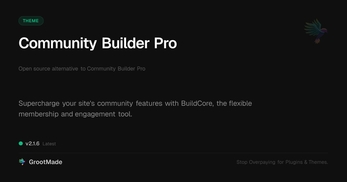 Preview of Community Builder Pro