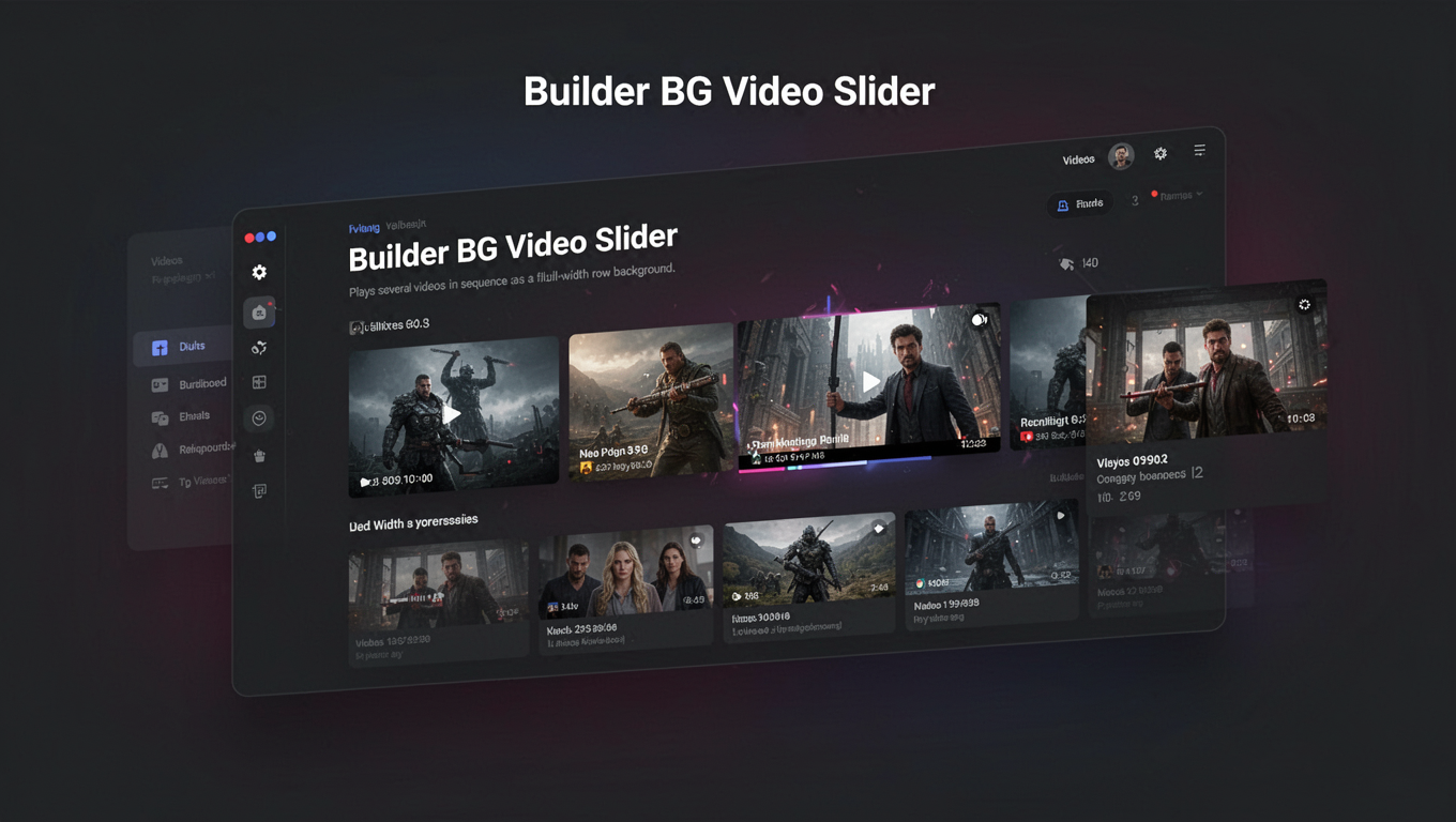 Preview of Builder BG Video Slider