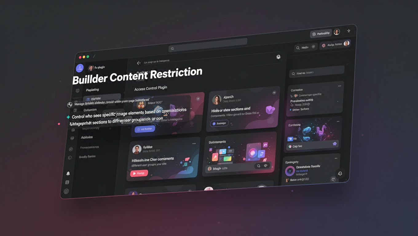 Preview of Builder Content Restriction