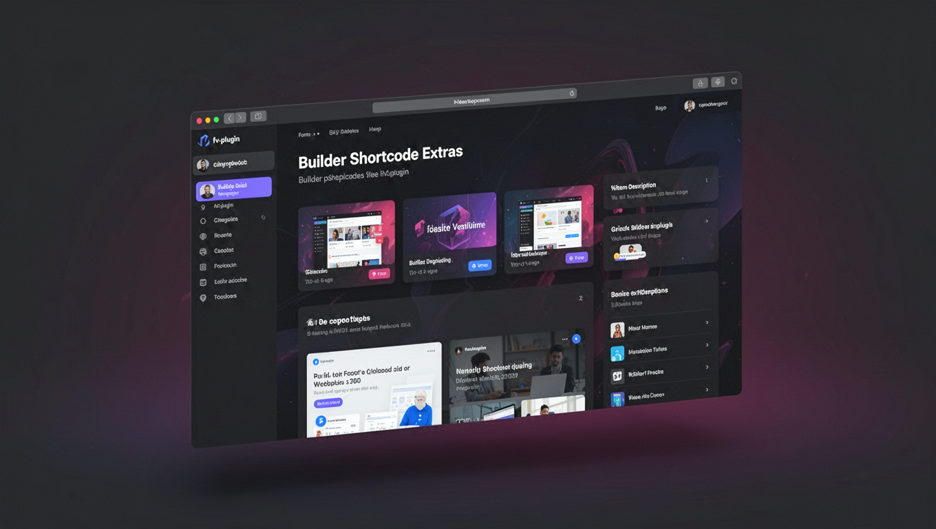 Preview of Builder Shortcode Extras