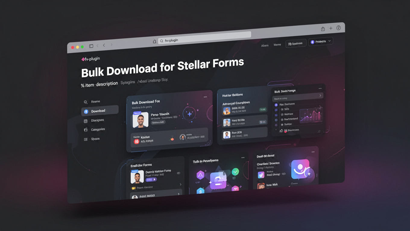 Preview of Bulk Download for Stellar Forms