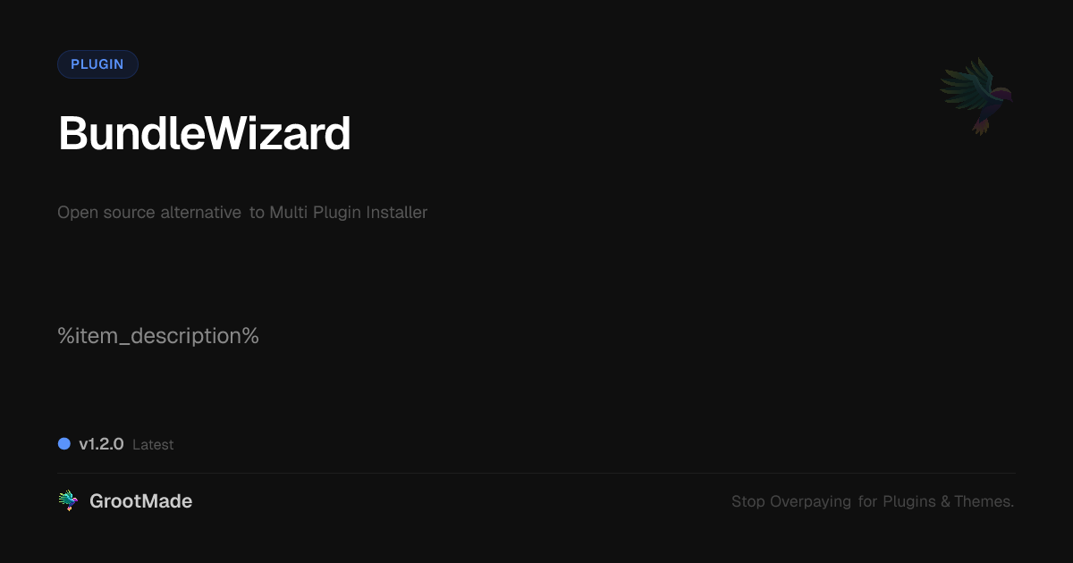 Preview of BundleWizard