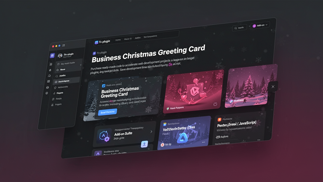 Preview of Business Christmas Greeting Card