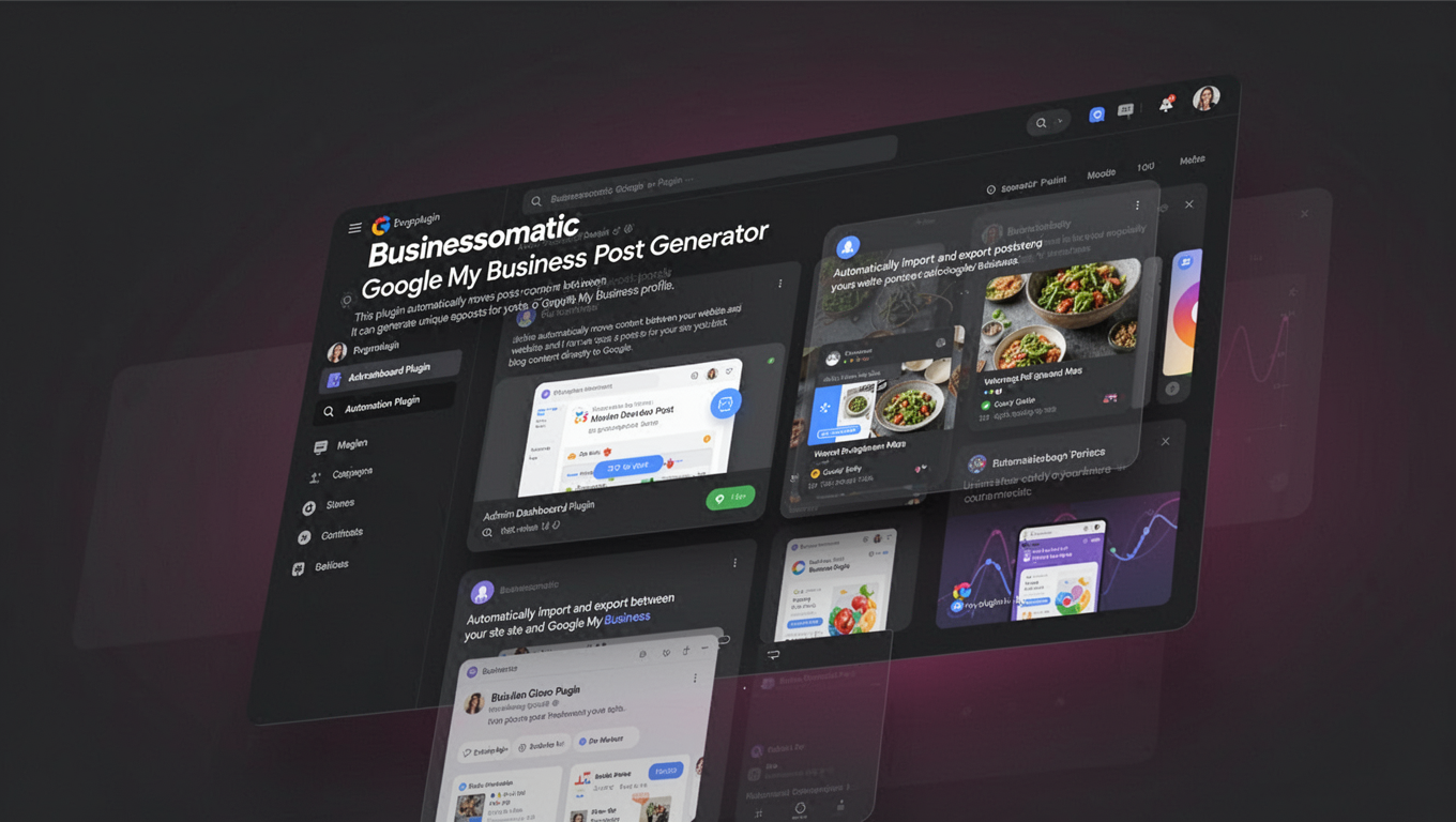 Preview of Businessomatic Google My Business Post Generator