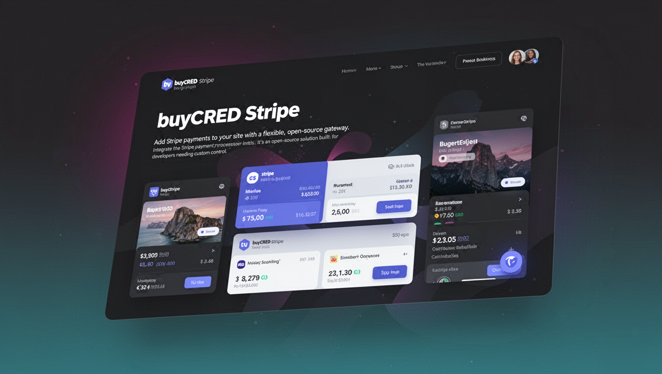 Preview of buyCRED Stripe
