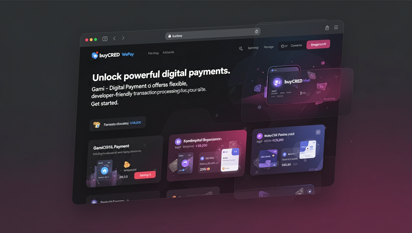 Preview of buyCRED WePay