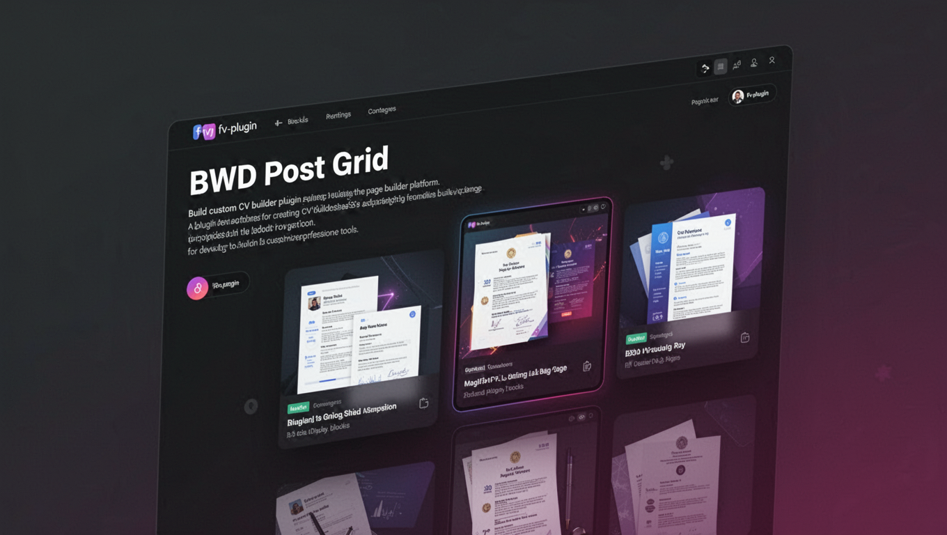 Preview of BWD Post Grid