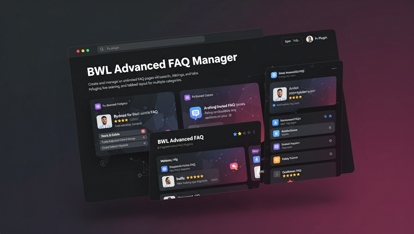 Preview of BWL Advanced FAQ Manager