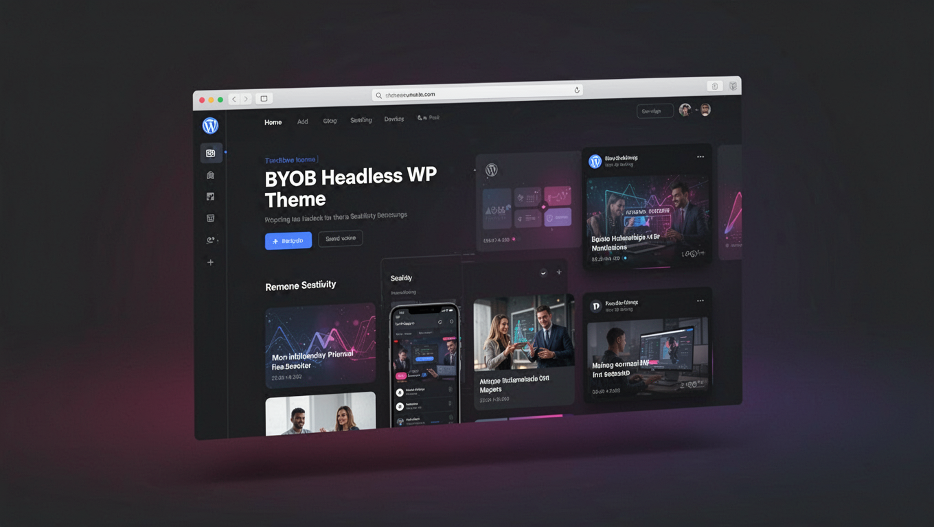 Preview of BYOB Headless WP Theme