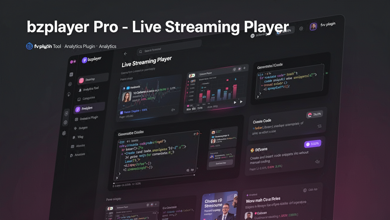 Preview of bzplayer Pro - Live Streaming Player
