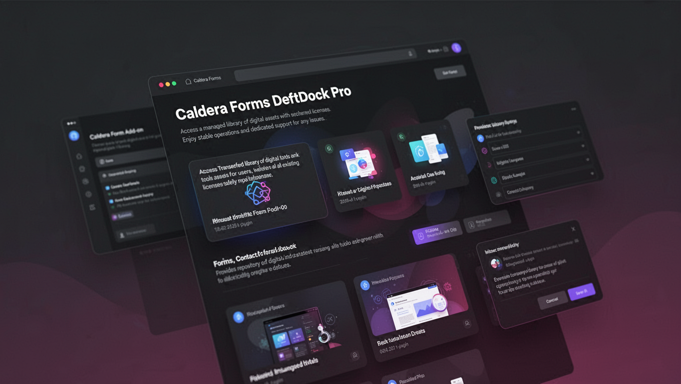 Preview of Caldera Forms DeftDock Pro