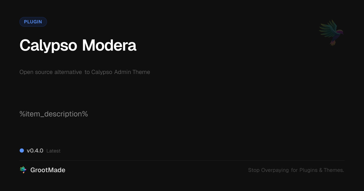 Preview of Calypso Modera