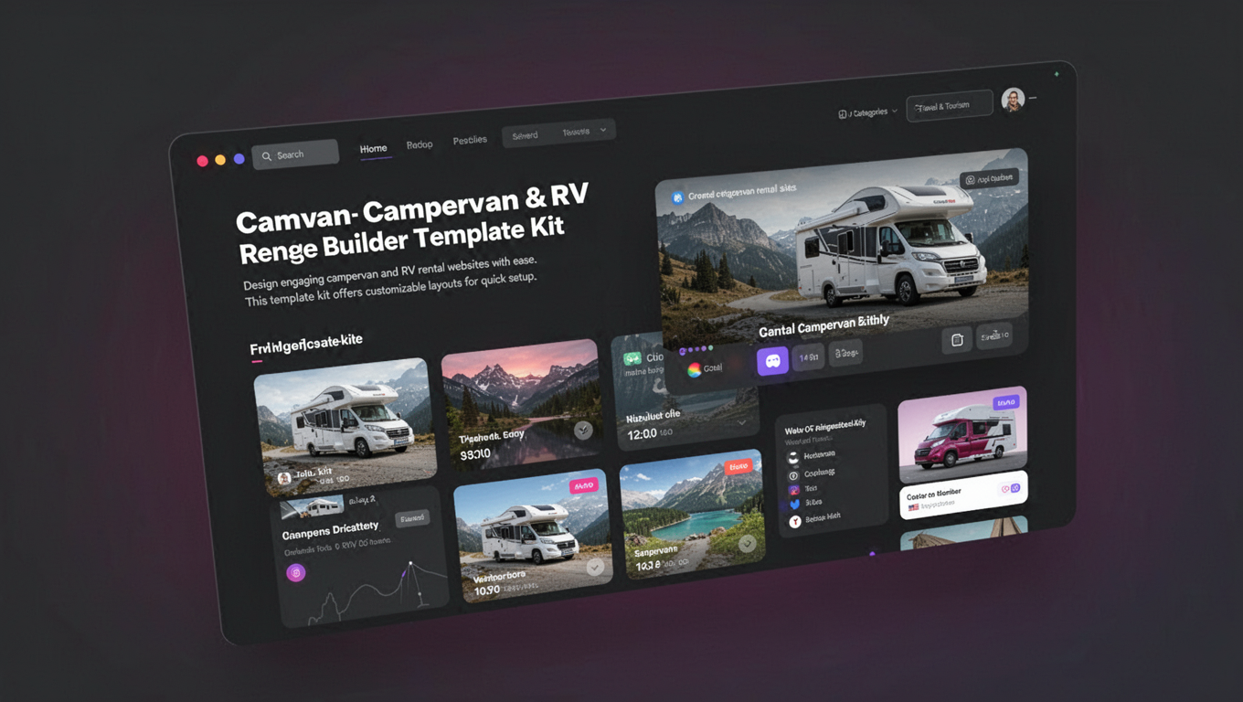 Preview of Camvan - Campervan & RV Rental Elementor Template Kit