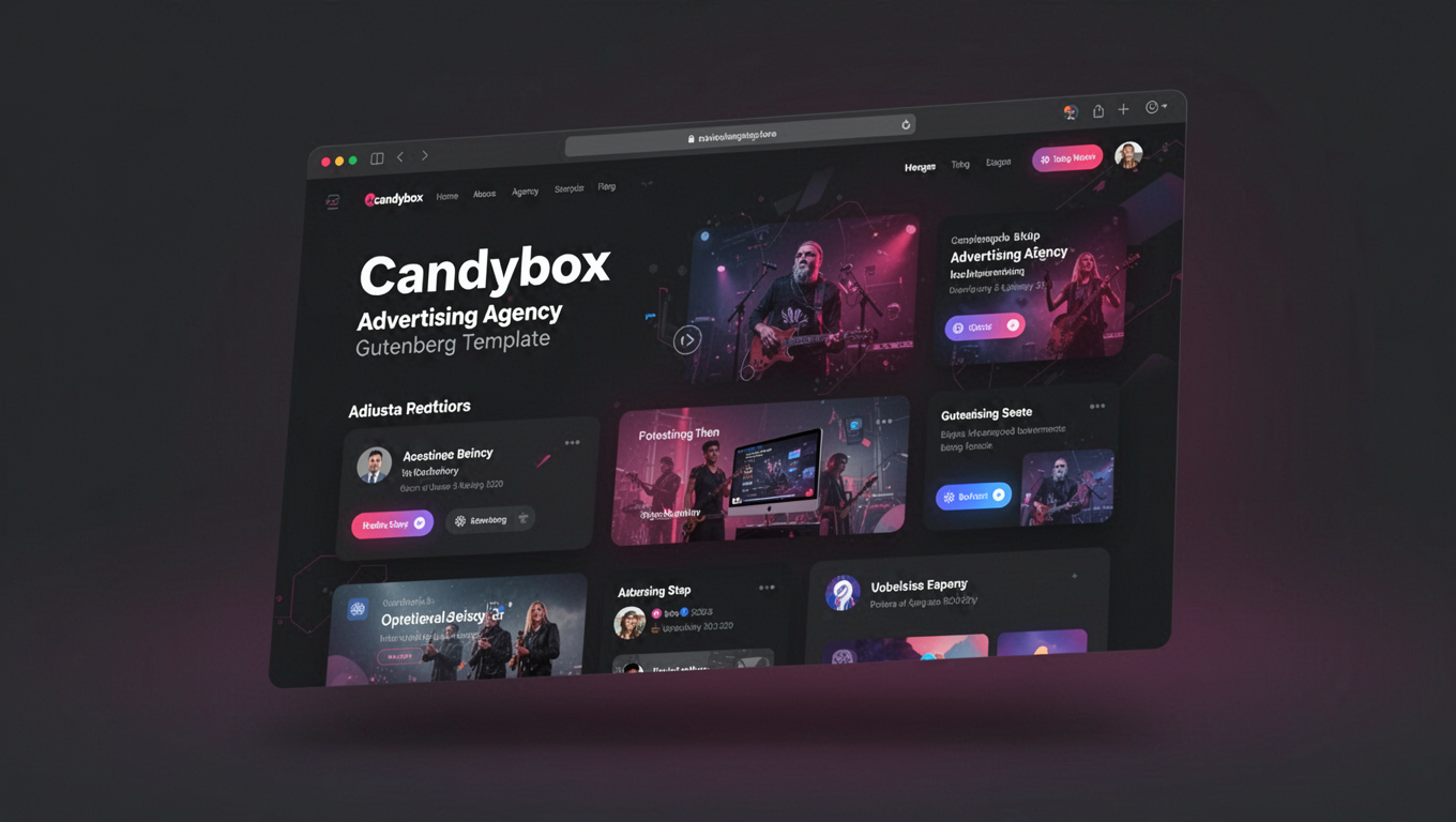 Preview of Candybox - Advertising Agency Gutenberg Template