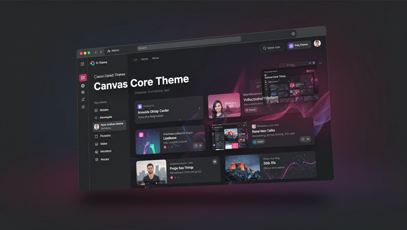 Preview of Canvas Core Theme