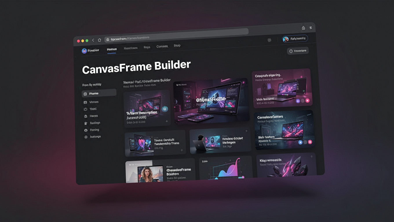 Preview of CanvasFrame Builder
