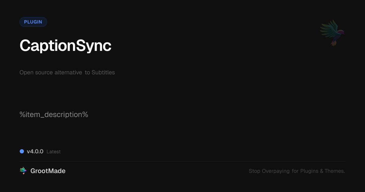 Preview of CaptionSync