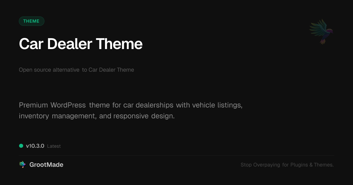 Preview of Car Dealer Theme