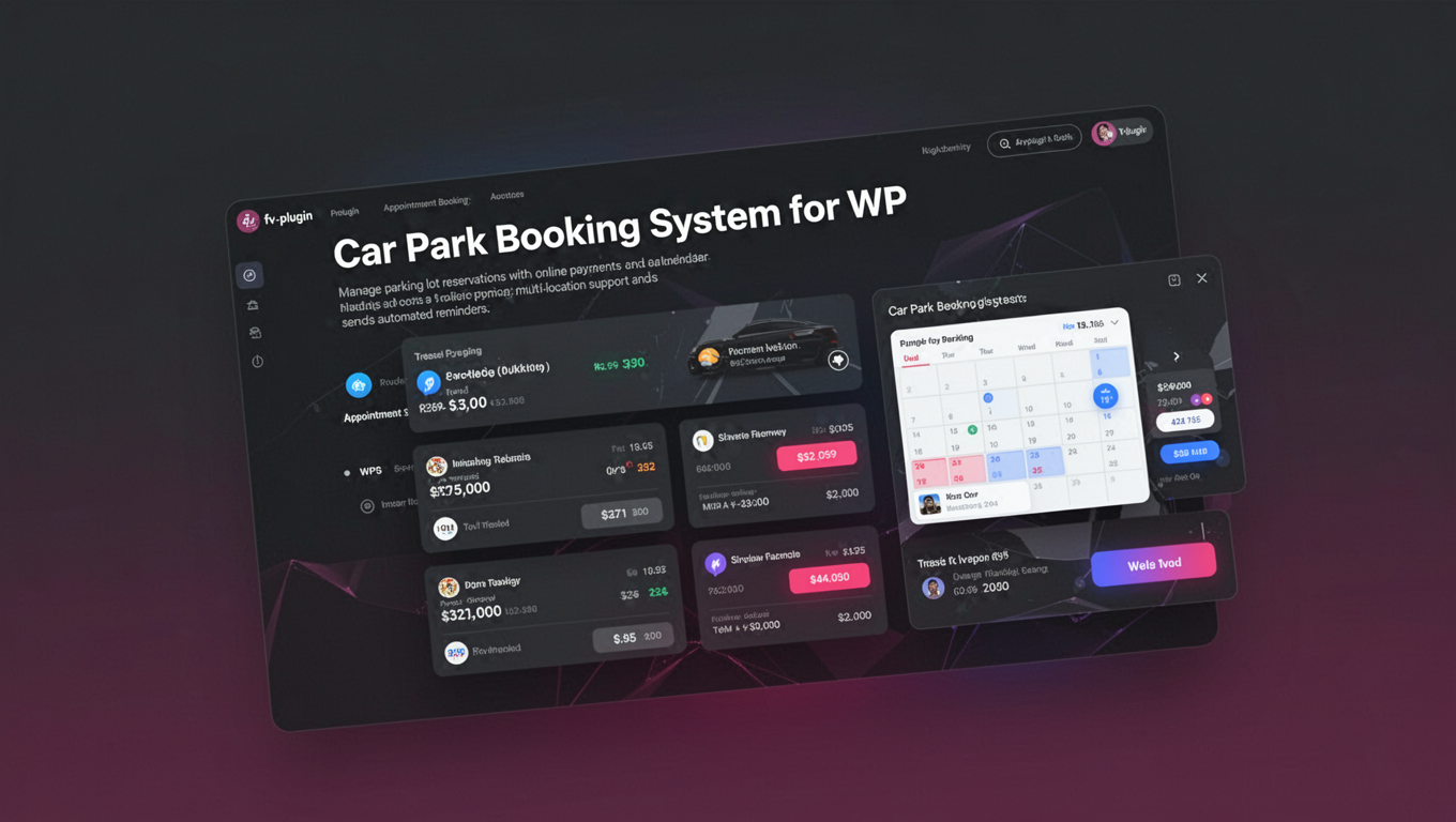 Preview of Car Park Booking System for WP