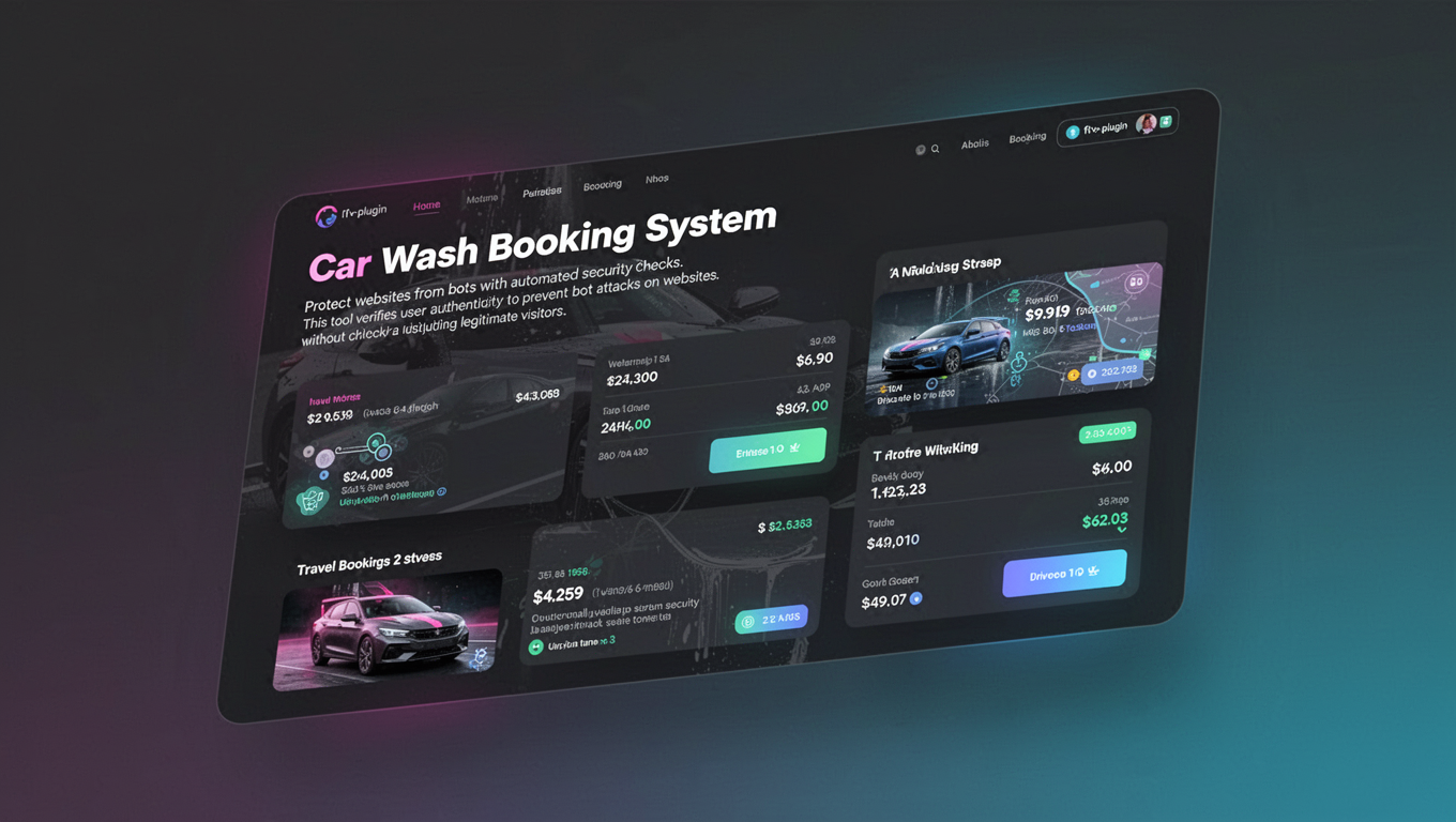 Preview of Car Wash Booking System