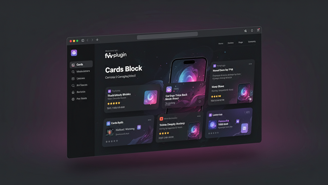 Preview of Cards Block