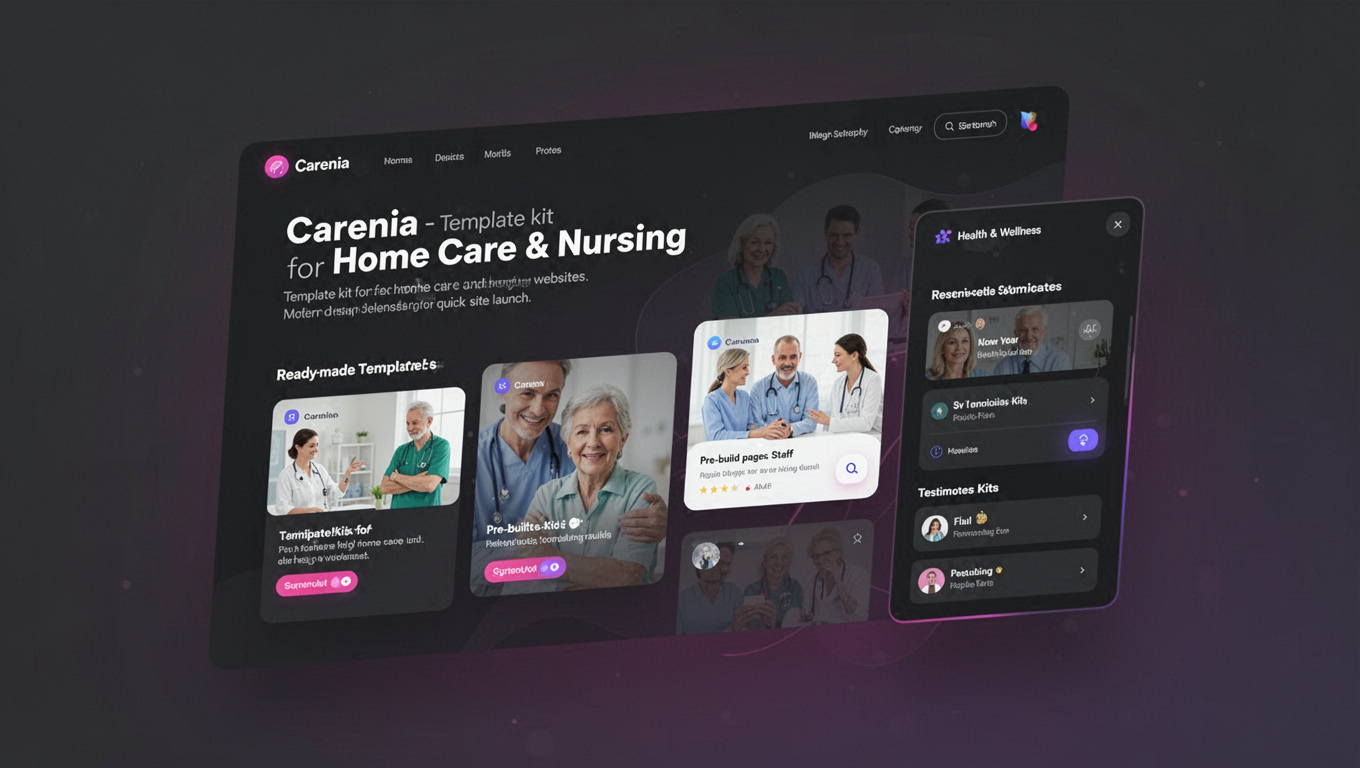 Preview of Carenia - Template kit for Home Care & Nursing