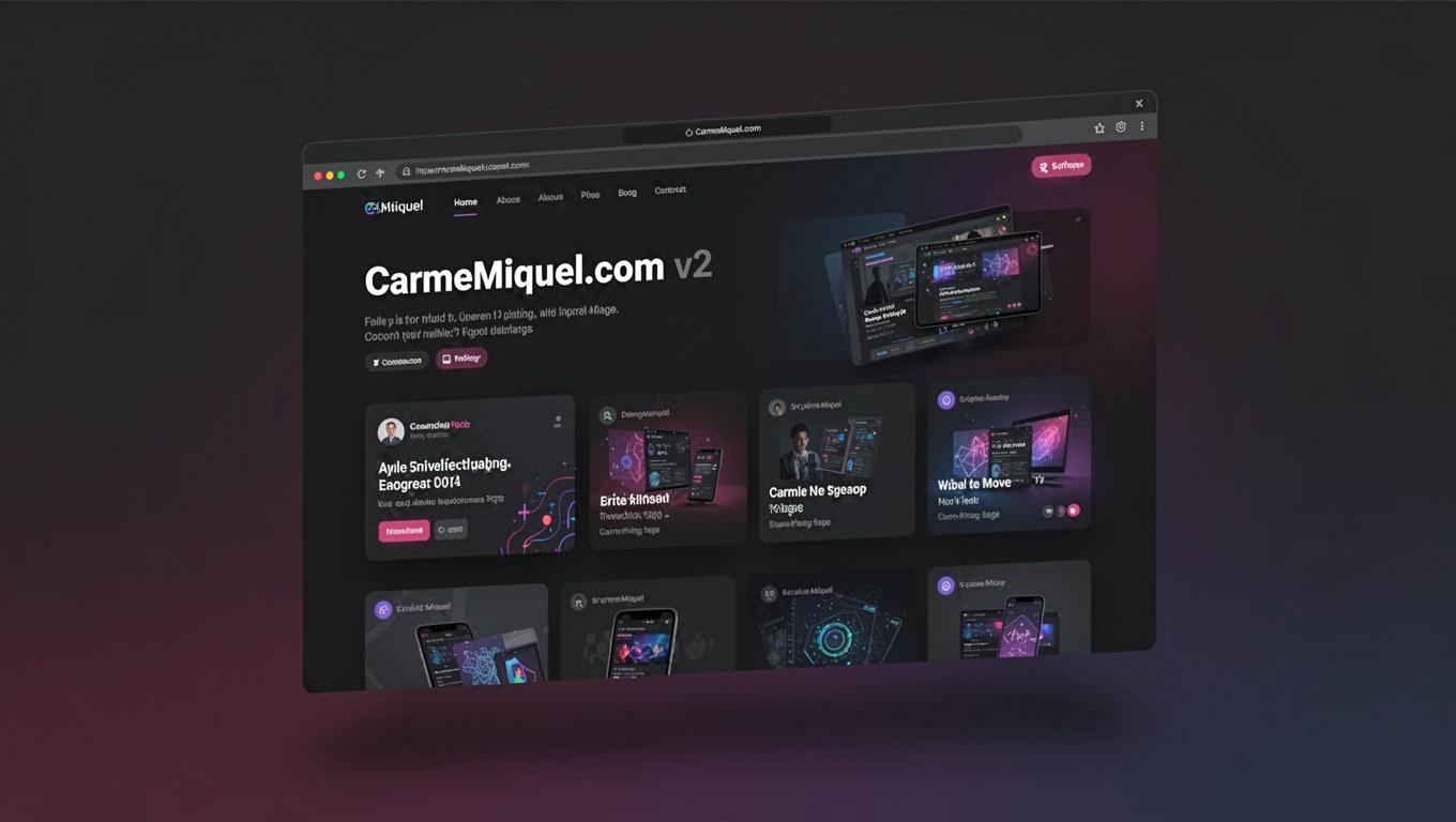 Preview of CarmeMiquel.com v2