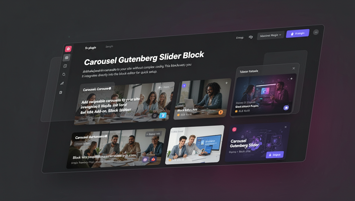 Preview of Carousel Gutenberg Slider Block